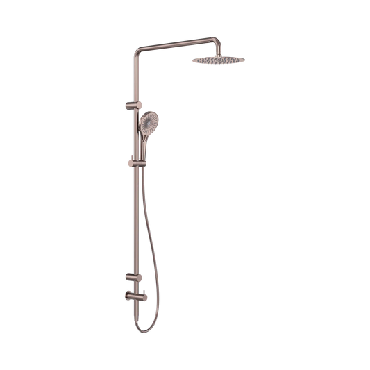 Mecca Care 25mm Grab Rail 900mm Twin Shower Set Brushed Bronze