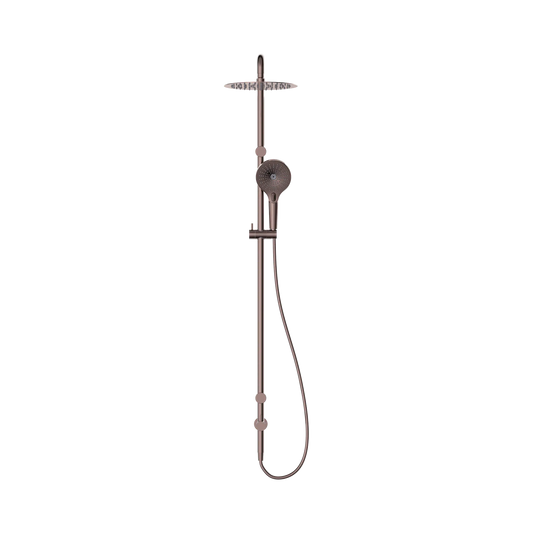 Mecca Care 25mm Grab Rail 900mm Twin Shower Set Brushed Bronze