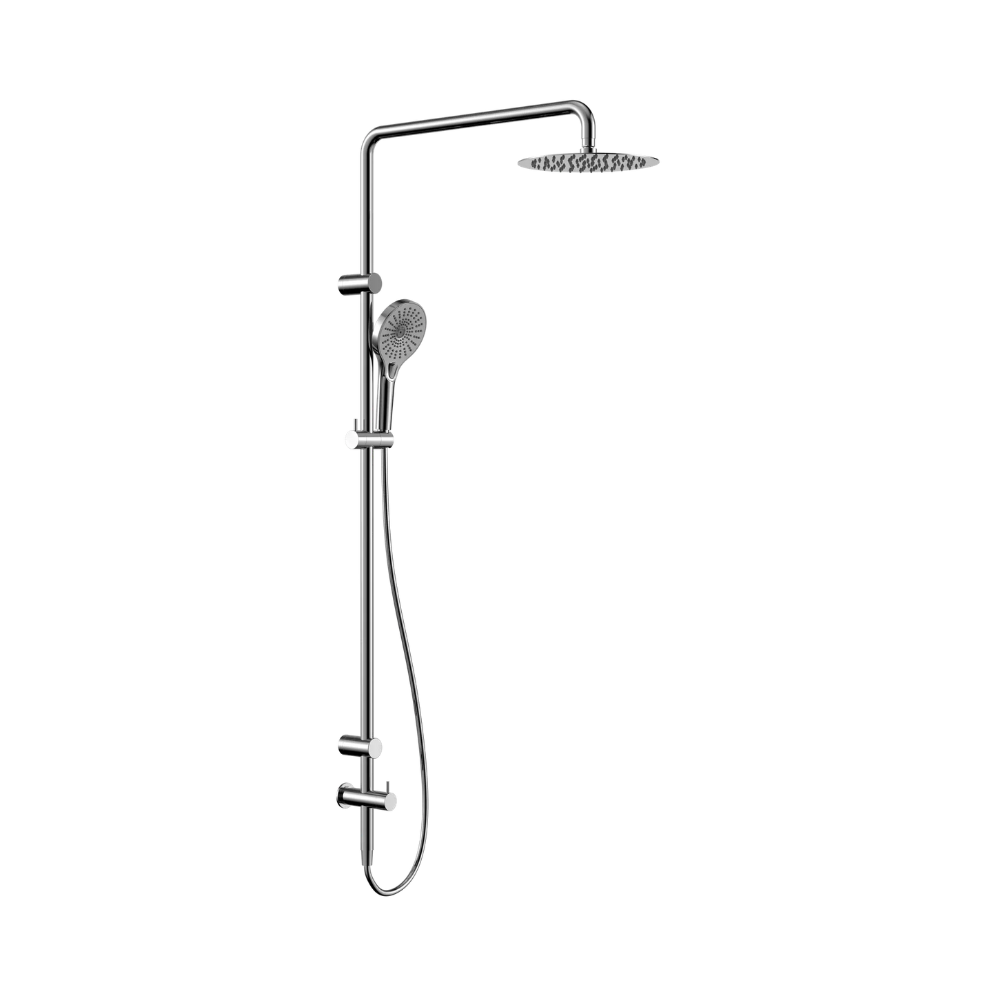 Mecca Care 25mm Grab Rail 900mm Twin Shower Set Chrome