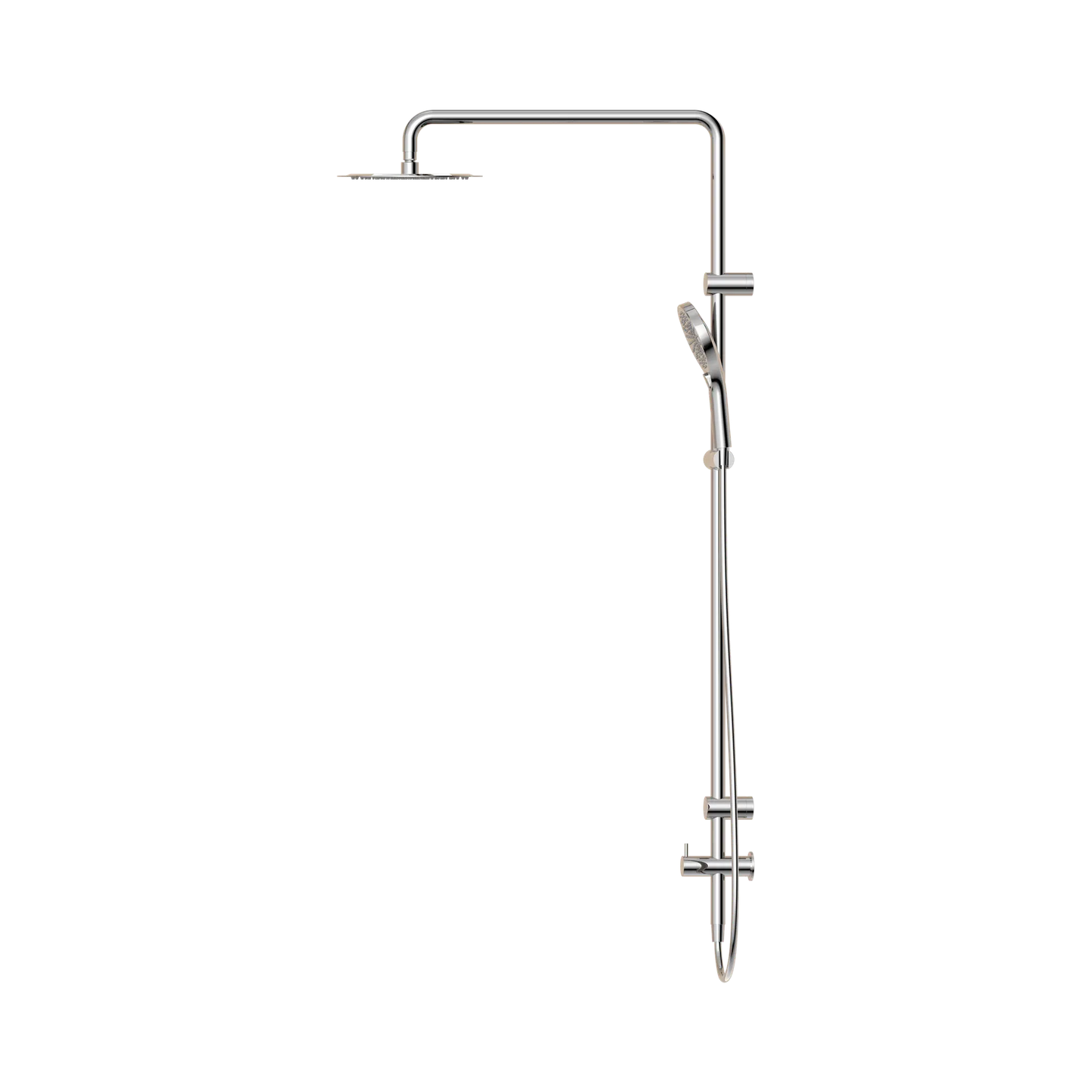 Mecca Care 25mm Grab Rail 900mm Twin Shower Set Chrome