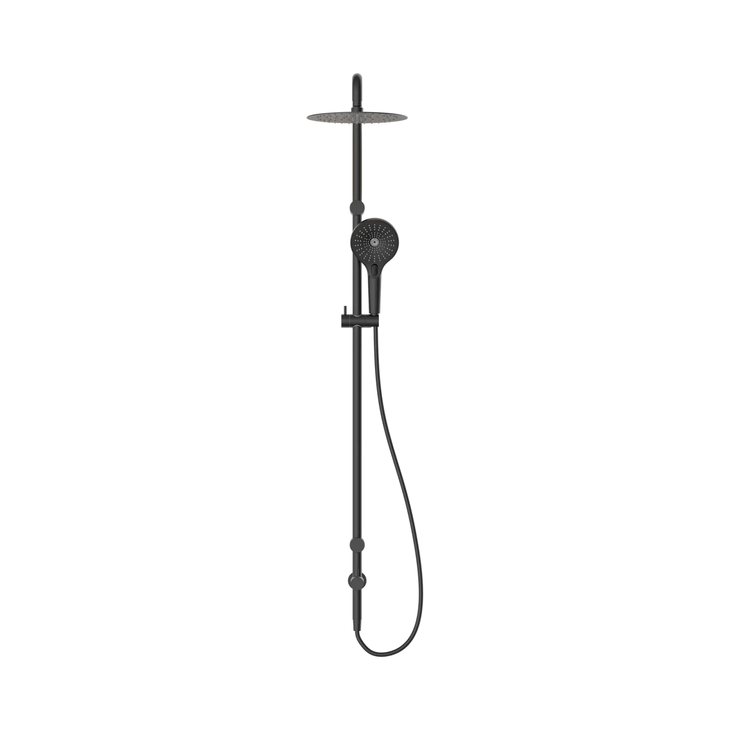 Mecca Care 25mm Grab Rail 900mm Twin Shower Set Matte Black