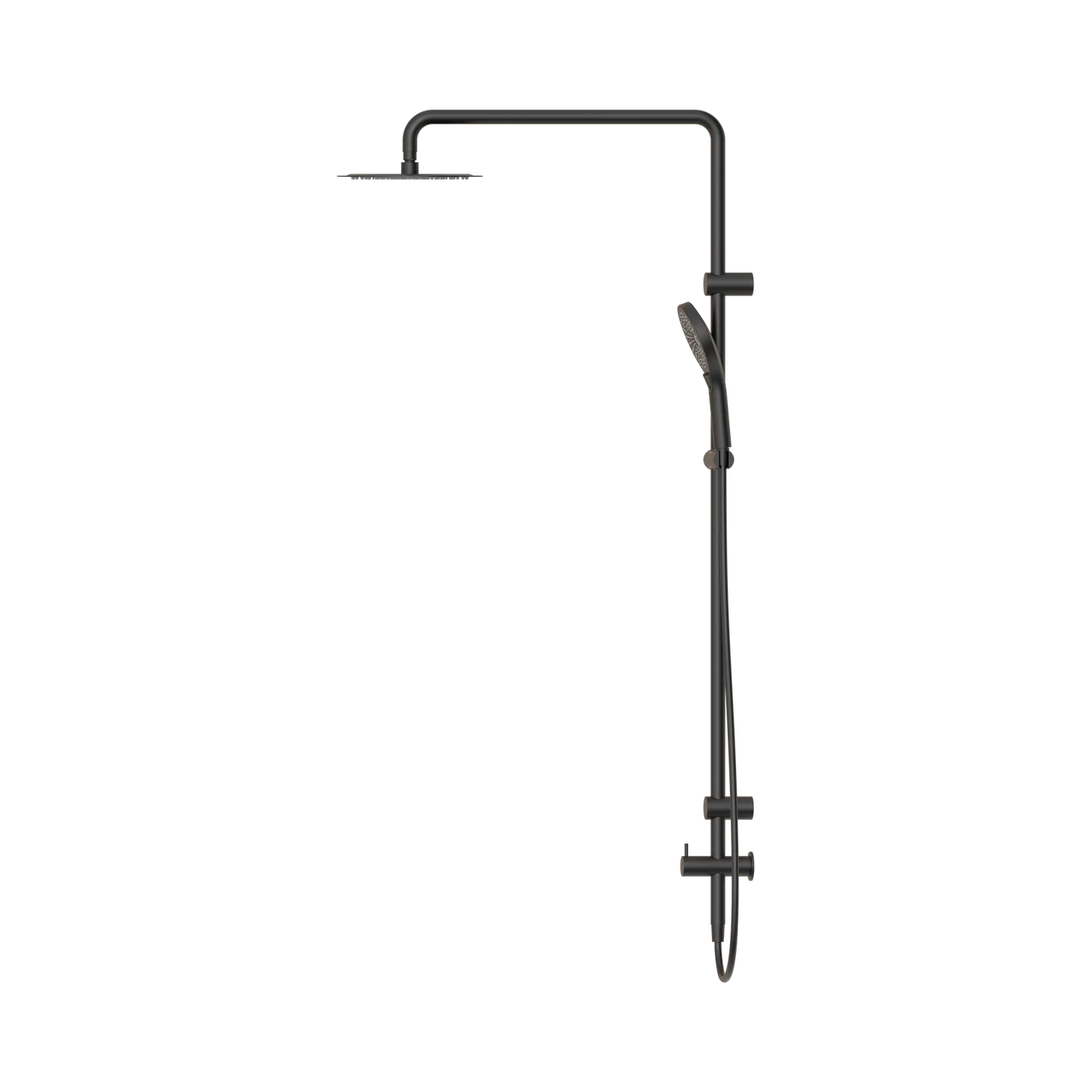 Mecca Care 25mm Grab Rail 900mm Twin Shower Set Matte Black