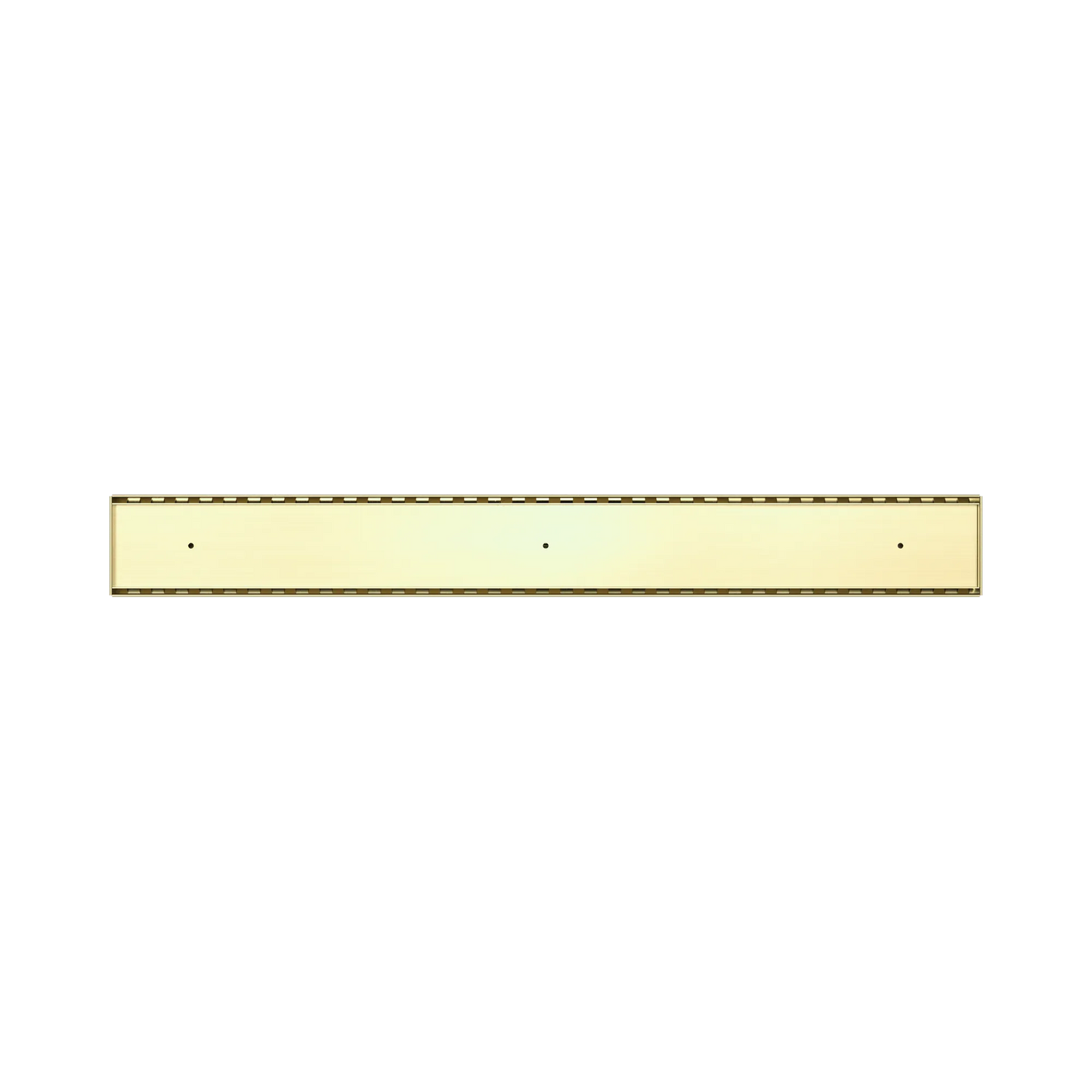 Nero - Tile Insert V Channel Floor Grate 89Mm Outlet Without Outlet And Hole Saw Brushed Gold