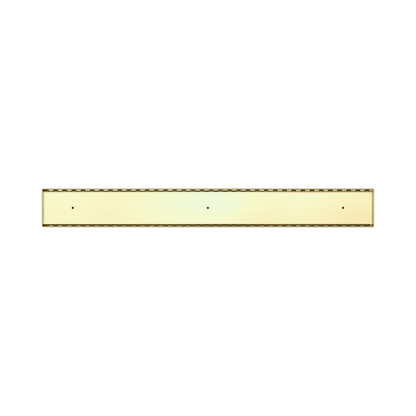 Nero - Tile Insert V Channel Floor Grate 89Mm Outlet Without Outlet And Hole Saw Brushed Gold