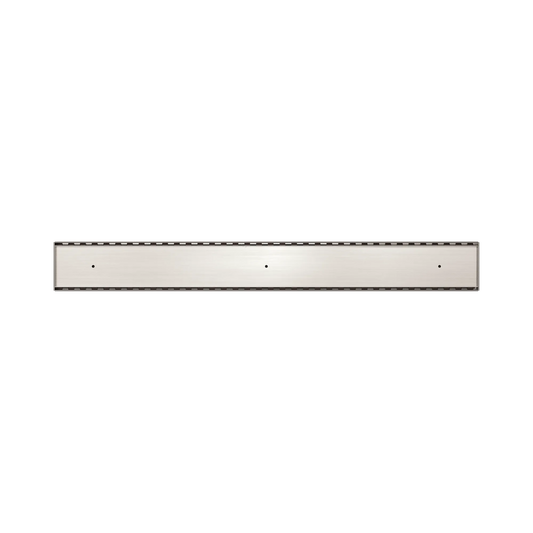 Nero - Tile Insert V Channel Floor Grate 89Mm Outlet Without Outlet And Hole Saw Brushed Nickel