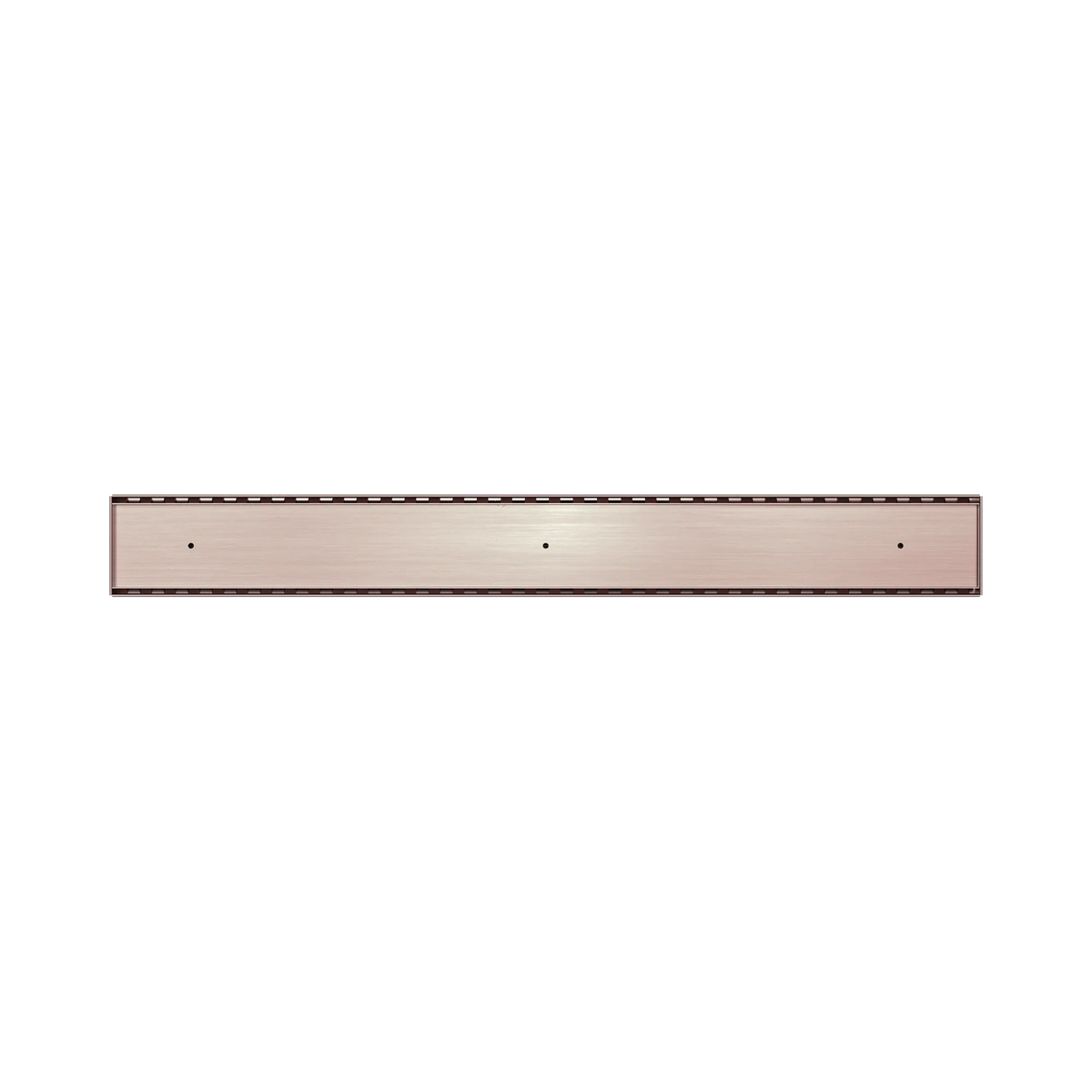 Nero - Tile Insert V Channel Floor Grate 89Mm Outlet Without Outlet And Hole Saw Brushed Bronze