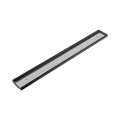 Nero - Tile Insert V Channel Floor Grate 89Mm Outlet Without Outlet And Hole Saw Gun Metal