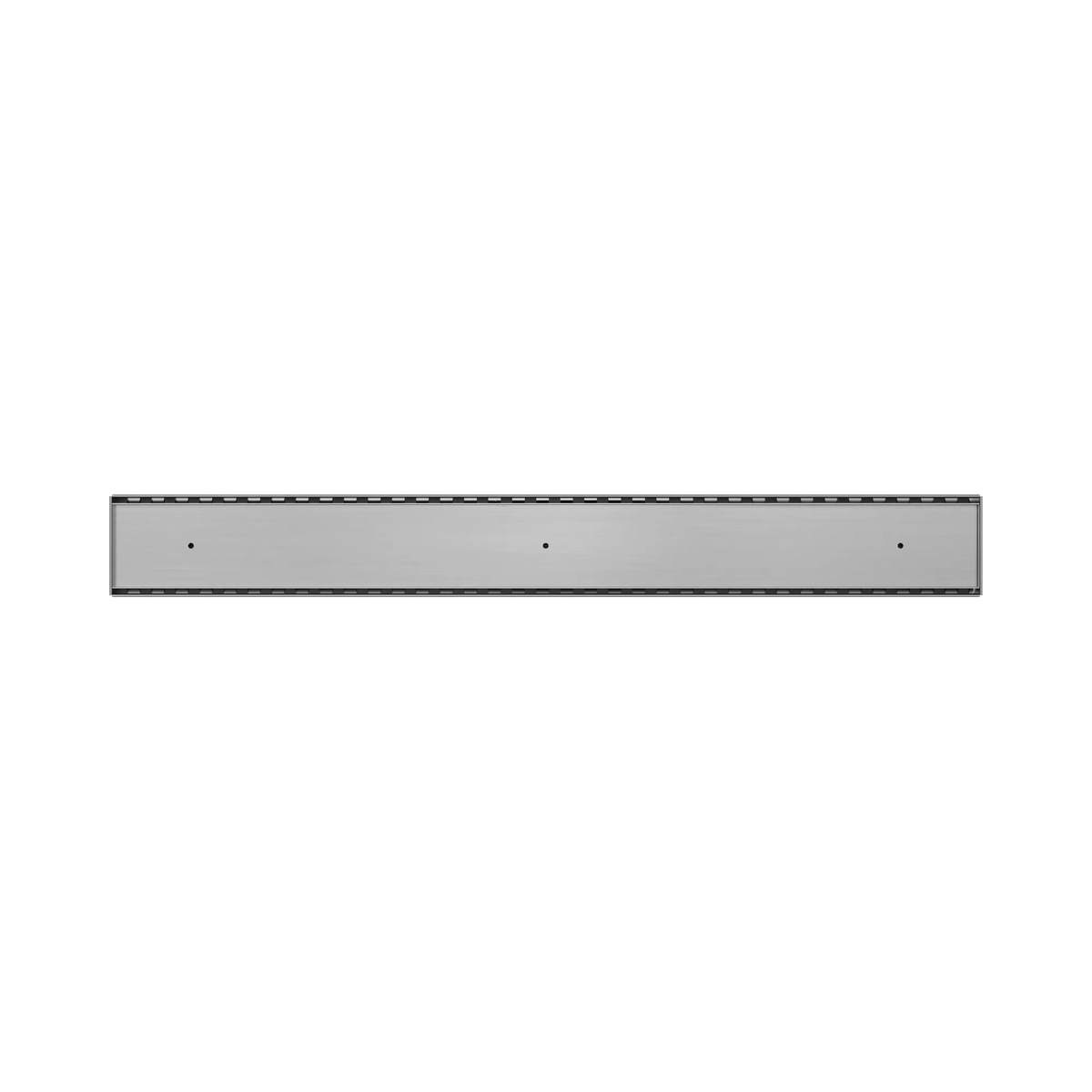 Nero - Tile Insert V Channel Floor Grate 89Mm Outlet Without Outlet And Hole Saw Gun Metal