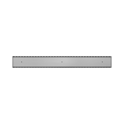 Nero - Tile Insert V Channel Floor Grate 89Mm Outlet Without Outlet And Hole Saw Gun Metal