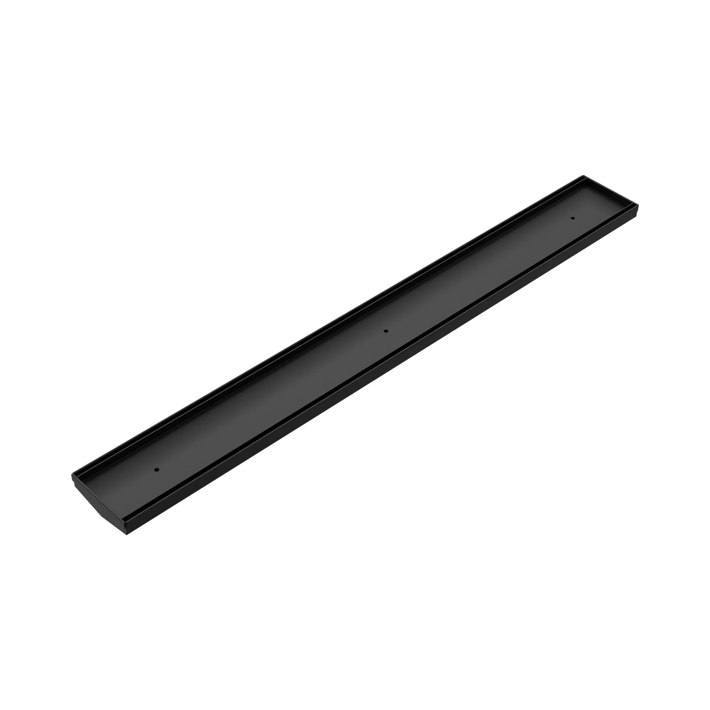 Tile Insert V Channel Floor Grate 89Mm Outlet Without Outlet And Hole Saw Matte Black