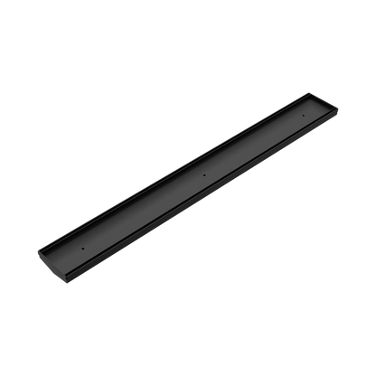 Tile Insert V Channel Floor Grate 89Mm Outlet Without Outlet And Hole Saw Matte Black