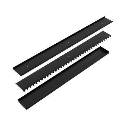 Tile Insert V Channel Floor Grate 89Mm Outlet Without Outlet And Hole Saw Matte Black