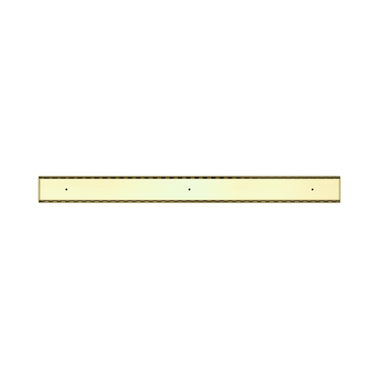 Nero - Tile Insert V Channel Floor Grate 50Mm Outlet Without Outlet And Hole Saw Brushed Gold