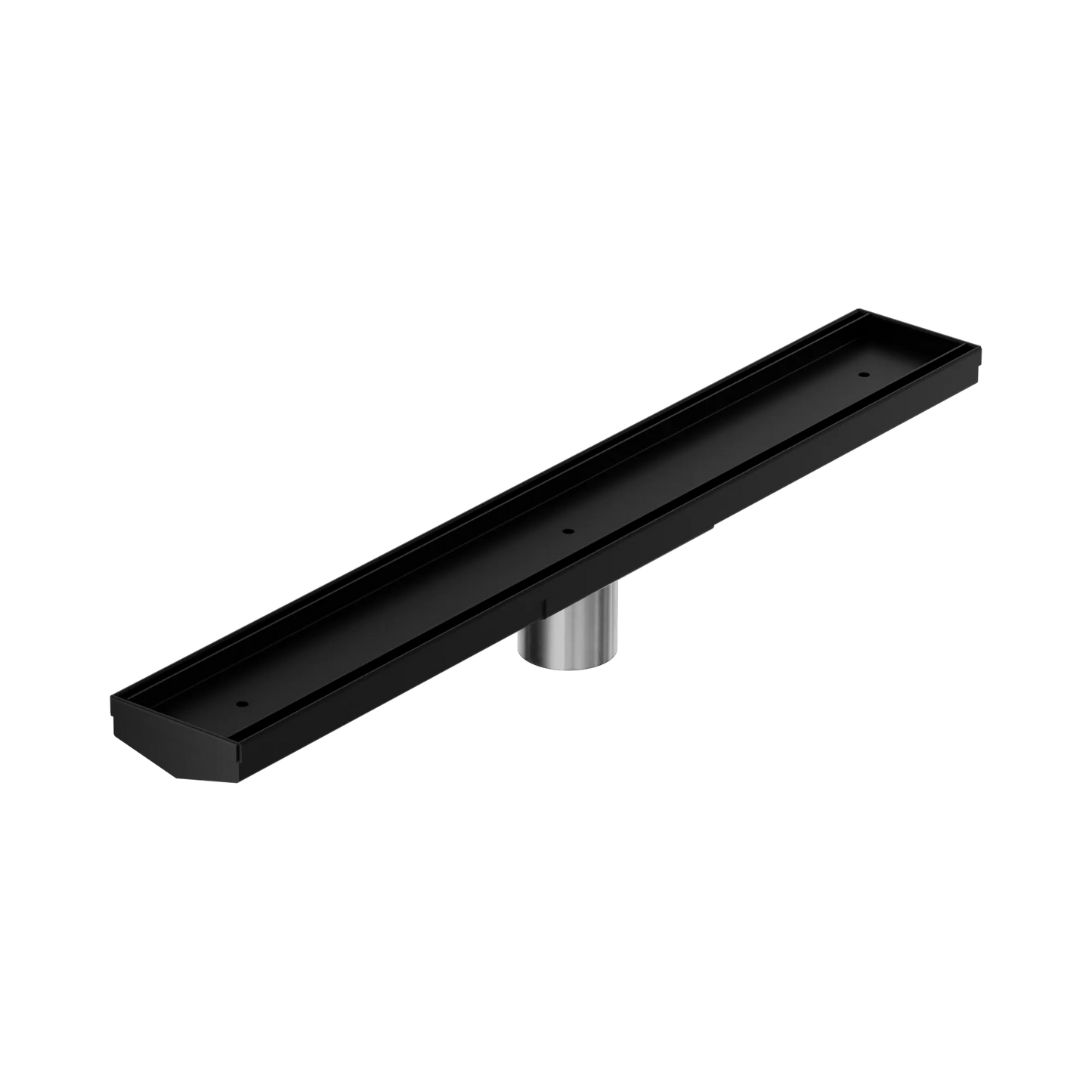 Tile Insert V Channel 600x82mm Floor Grate 50mm Outlet Matte Black