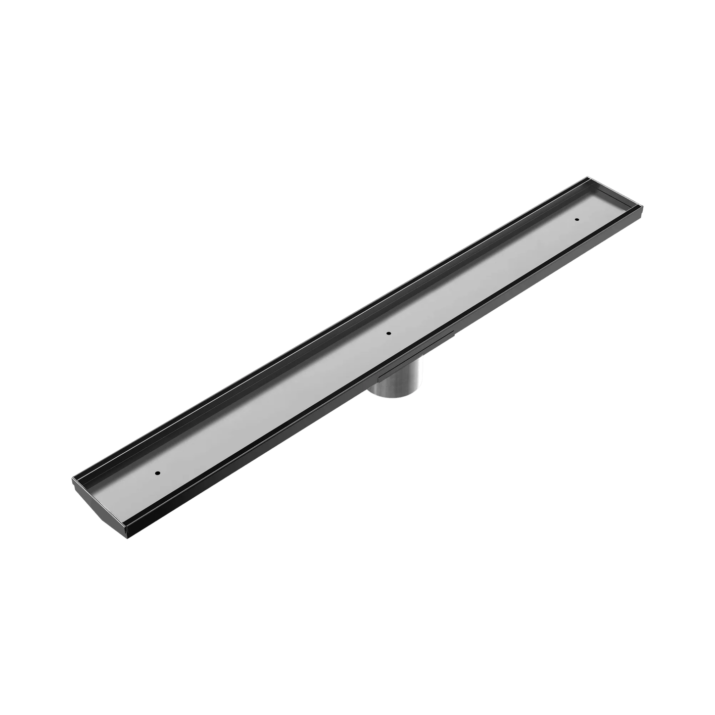 Tile Insert V Channel 800x106mm Floor Grate 80mm Outlet Gun Metal