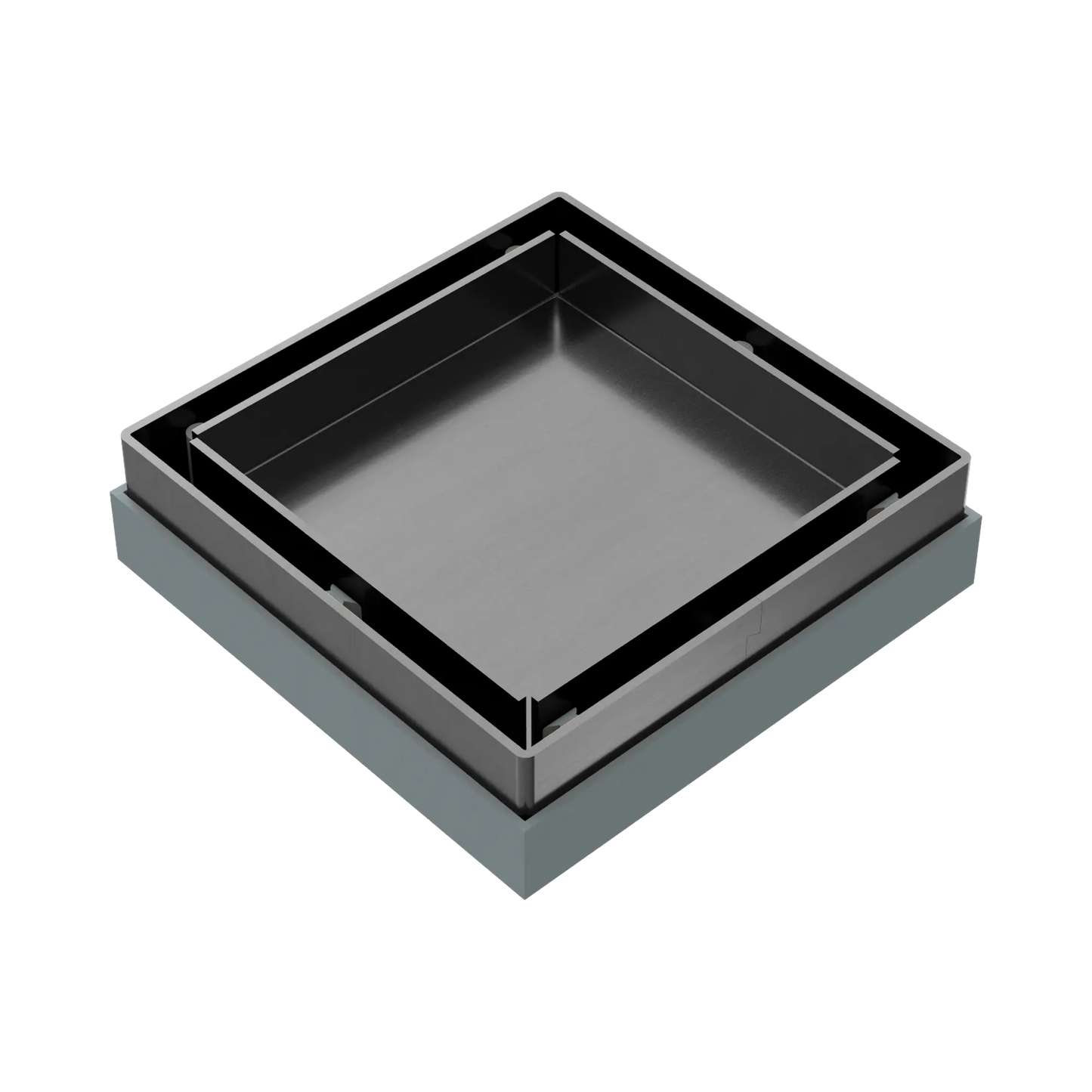 Tile Insert Floor Waste 50mm Outlet Gun Metal