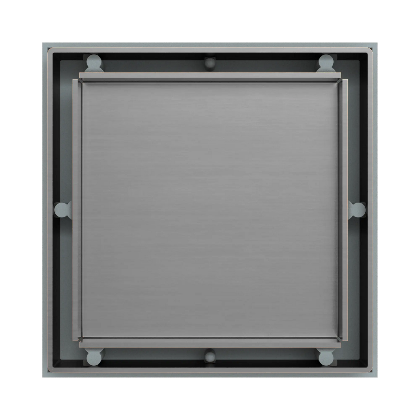 Tile Insert Floor Waste 50mm Outlet Gun Metal