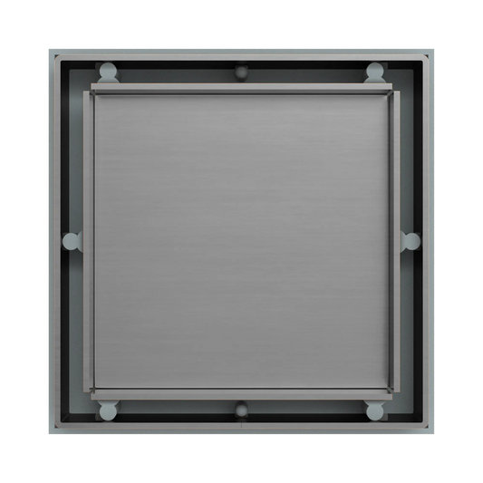 Tile Insert Floor Waste 50mm Outlet Gun Metal