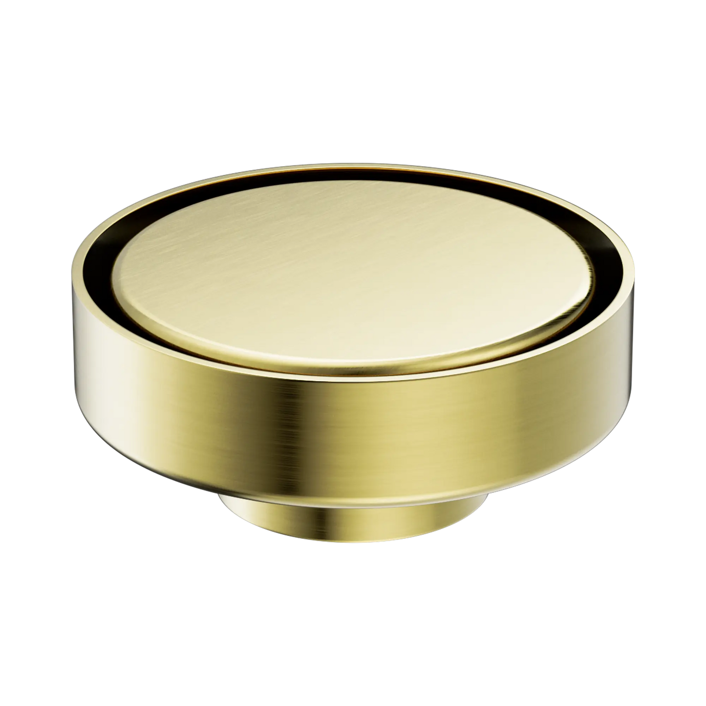 100mm Round Tile Insert Floor Waste 50mm Outlet Brushed Gold