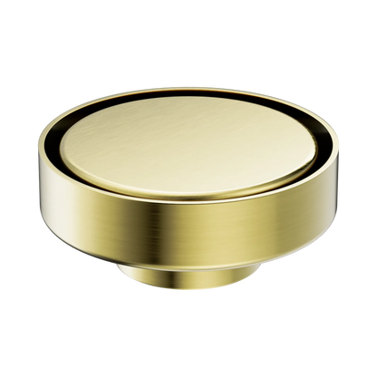 100mm Round Tile Insert Floor Waste 50mm Outlet Brushed Gold