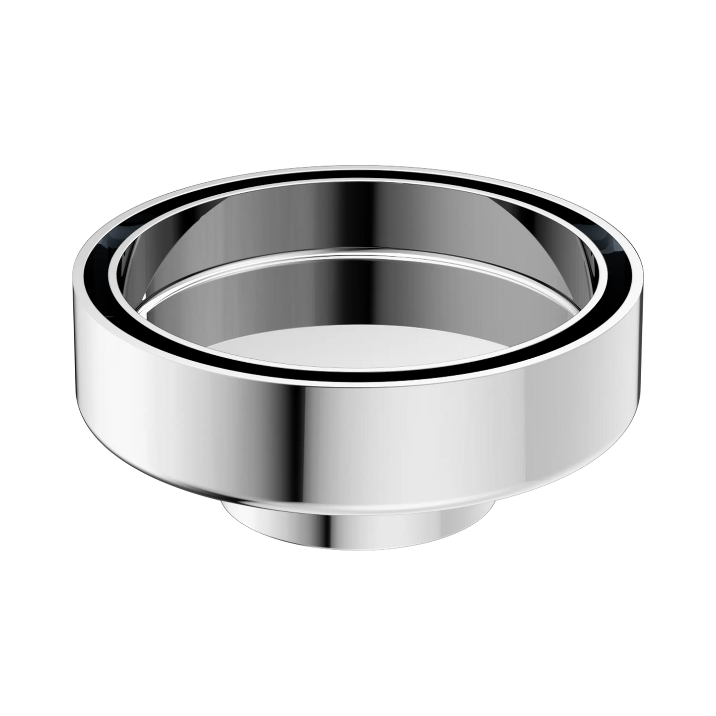 100mm Round Tile Insert Floor Waste 50mm Outlet Chrome