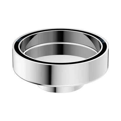 100mm Round Tile Insert Floor Waste 50mm Outlet Chrome