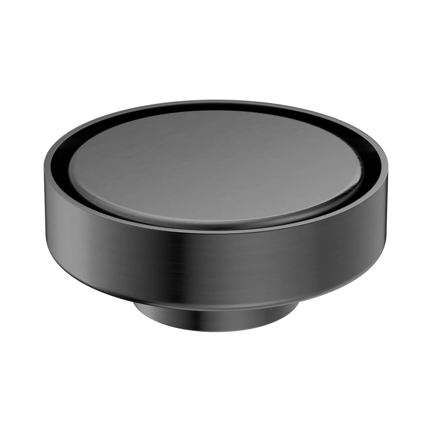 100mm Round Tile Insert Floor Waste 50mm Outlet Gun Metal