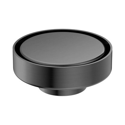 100mm Round Tile Insert Floor Waste 50mm Outlet Gun Metal