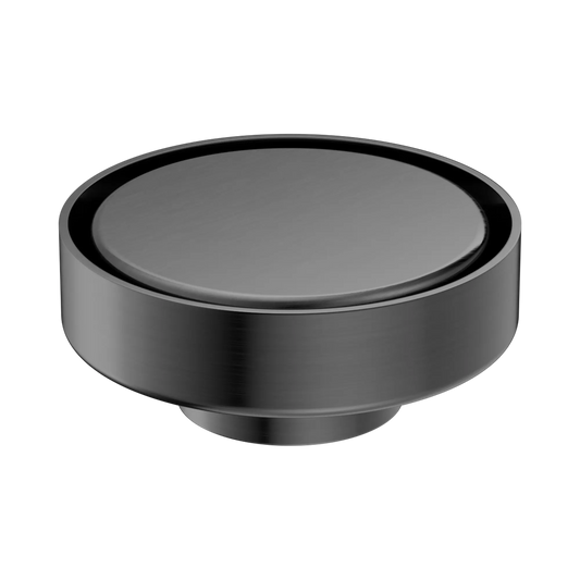 100mm Round Tile Insert Floor Waste 50mm Outlet Gun Metal