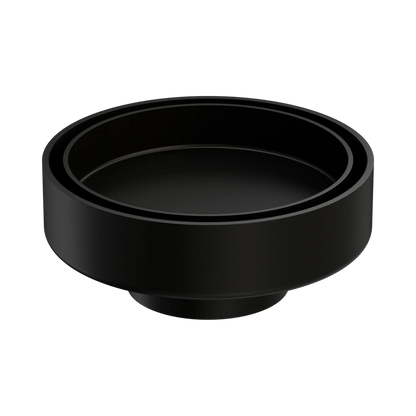100mm Round Tile Insert Floor Waste 50mm Outlet Matte Black