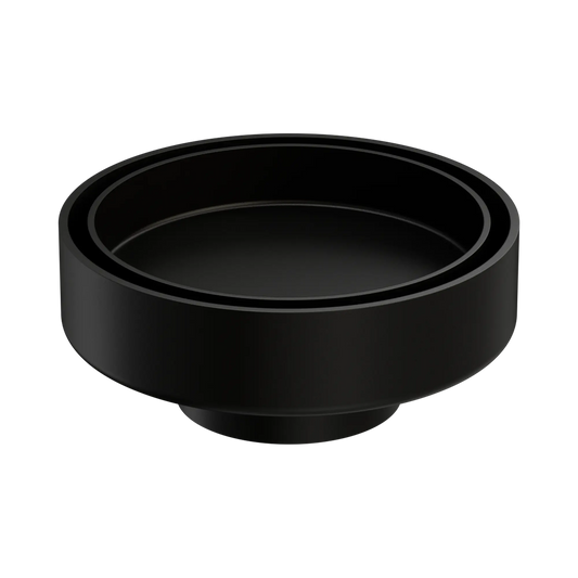 100mm Round Tile Insert Floor Waste 50mm Outlet Matte Black