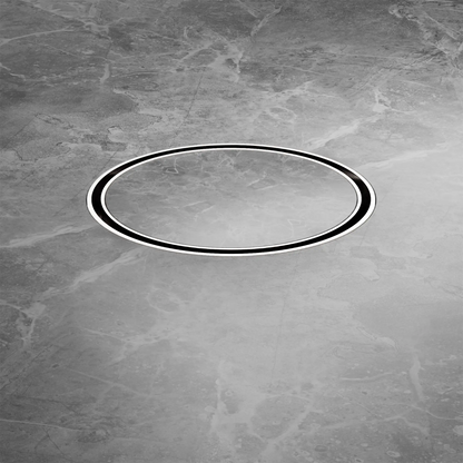 130mm Round Tile Insert Floor Waste 80mm Outlet Brushed Nickel
