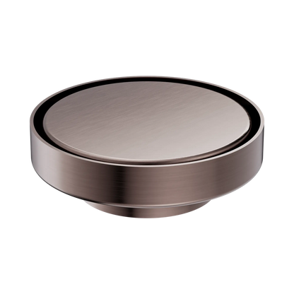 130mm Round Tile Insert Floor Waste 80mm Outlet Brushed Bronze