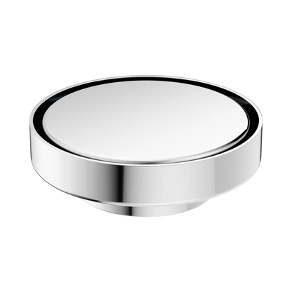 130mm Round Tile Insert Floor Waste 80mm Outlet Chrome