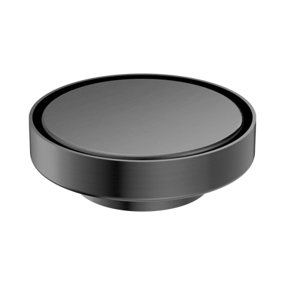 130mm Round Tile Insert Floor Waste 80mm Outlet Gun Metal