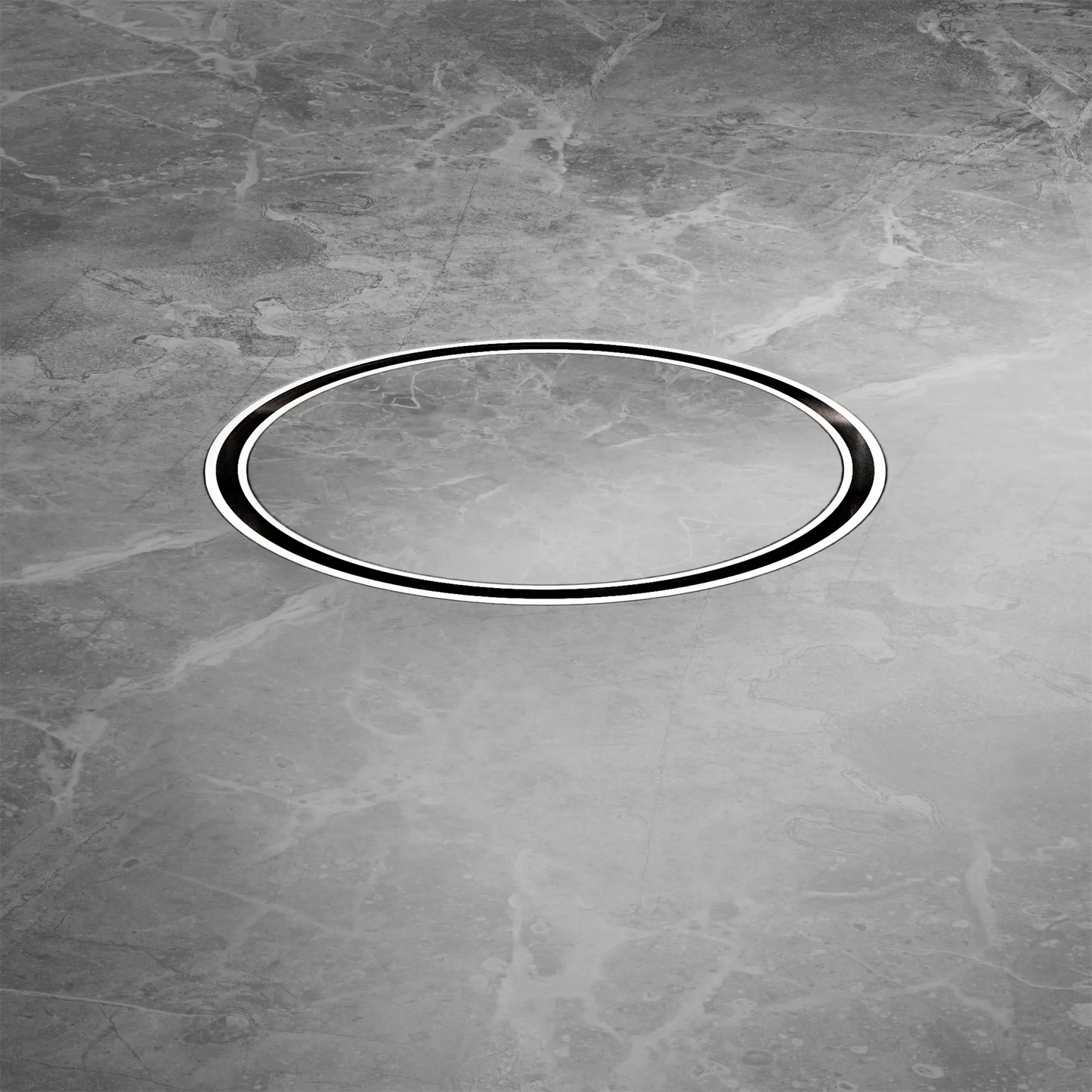 130mm Round Tile Insert Floor Waste 100mm Outlet Brushed Nickel