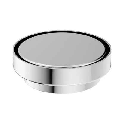 130mm Round Tile Insert Floor Waste 100mm Outlet Chrome