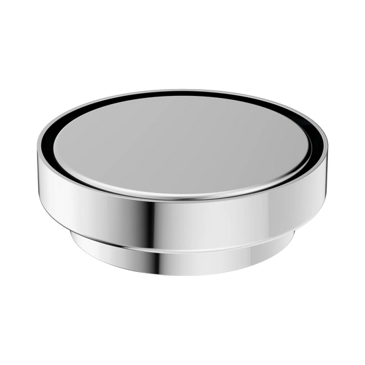130mm Round Tile Insert Floor Waste 100mm Outlet Chrome