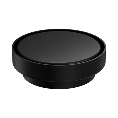 130mm Round Tile Insert Floor Waste 100mm Outlet Matte Black