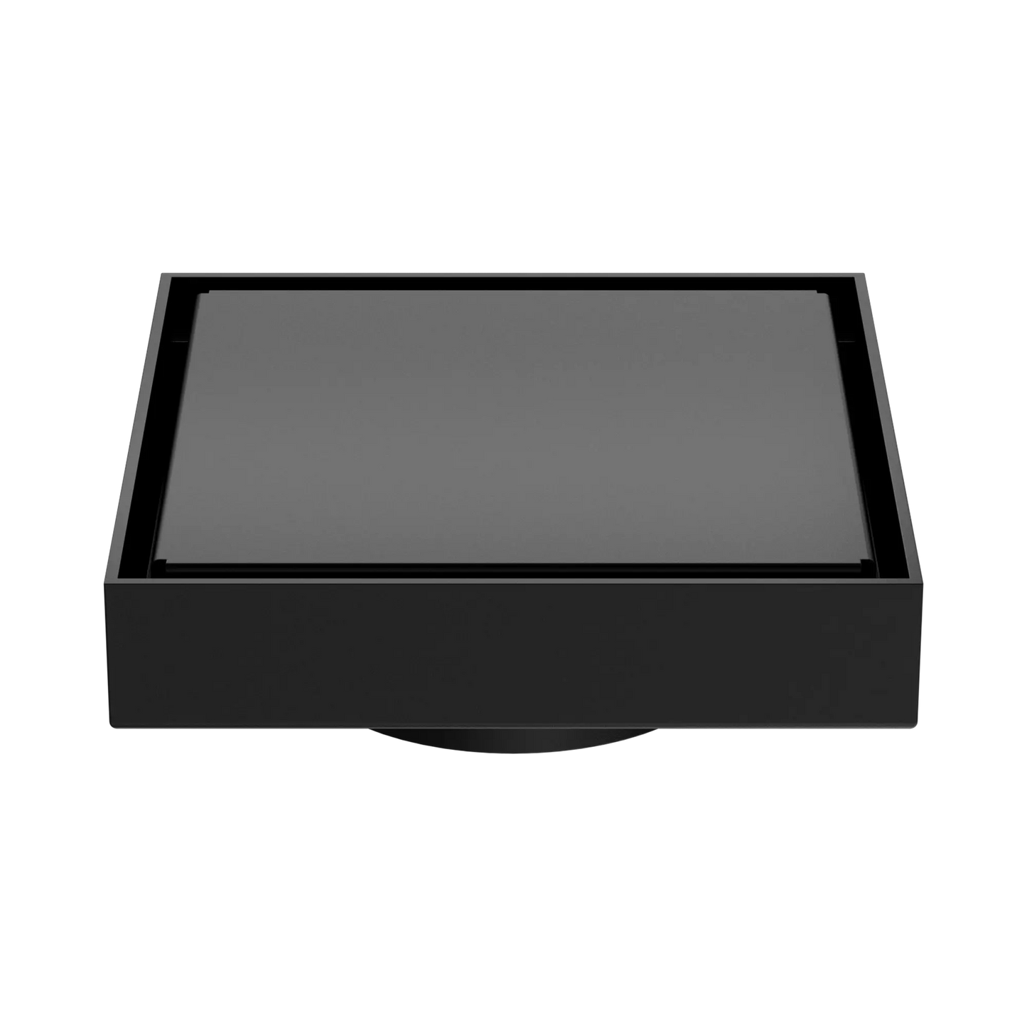 130mm Square Tile Insert Floor Waste 80mm Outlet Matte Black