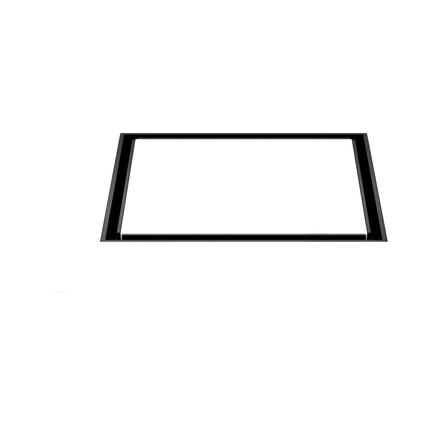 130mm Square Tile Insert Floor Waste 100mm Outlet Matte Black