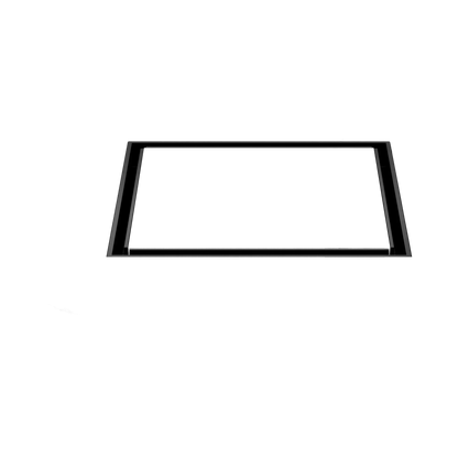 130mm Square Tile Insert Floor Waste 100mm Outlet Matte Black