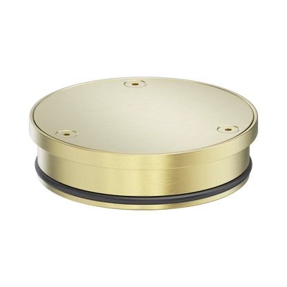 316L Stainless Round Clear Out 100mm Outlet Brushed Gold