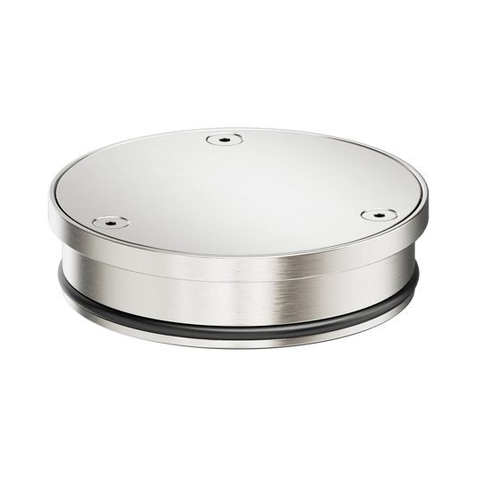 316L Stainless Round Clear Out 100mm Outlet Brushed Nickel