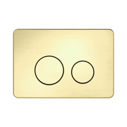 In Wall Toilet Push Plate Brushed Gold
