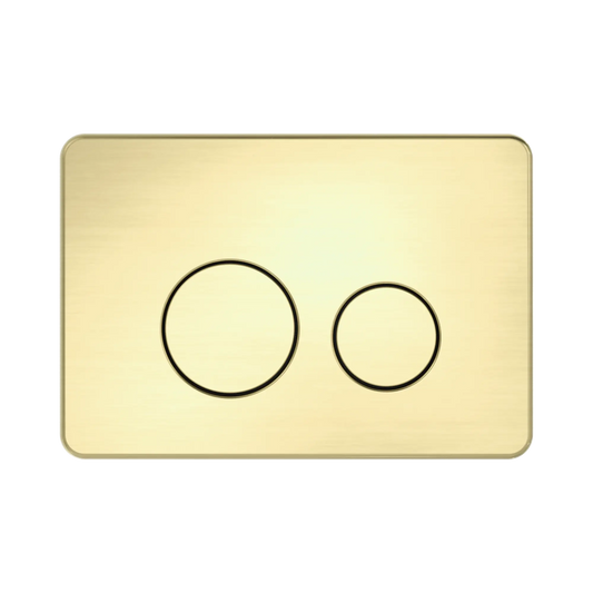 In Wall Toilet Push Plate Brushed Gold
