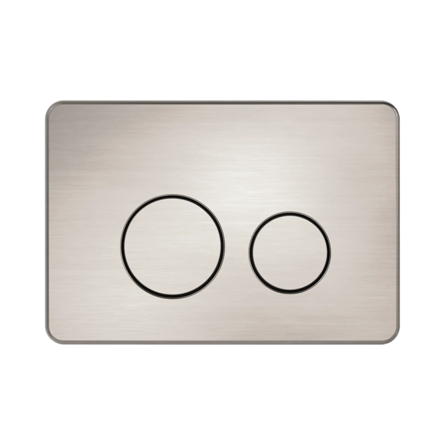 In Wall Toilet Push Plate Brushed Nickel