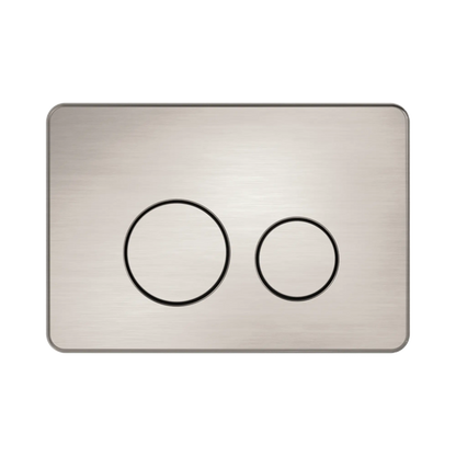 In Wall Toilet Push Plate Brushed Nickel