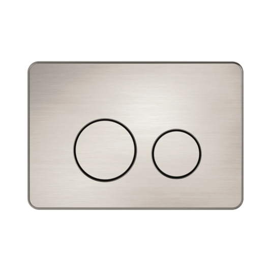 In Wall Toilet Push Plate Brushed Nickel