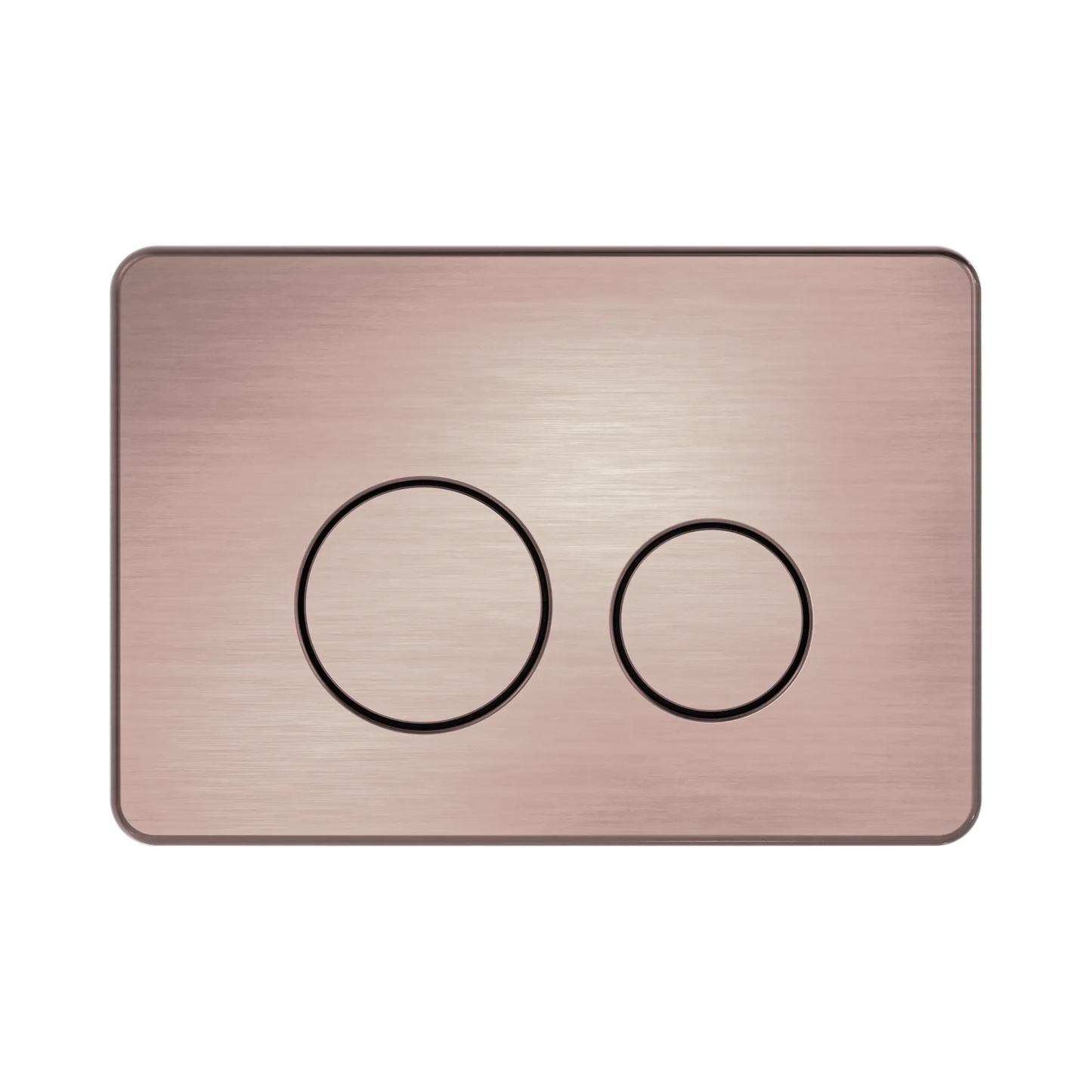 In Wall Toilet Push Plate Brushed Bronze